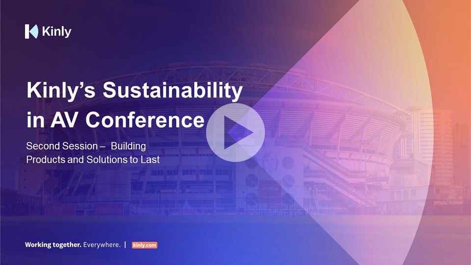 Building Products and Solutions to Last – Sustainability in AV Conference