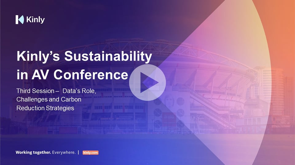 Data's Role, Challenges, and Carbon Reduction Strategies – Sustainability in AV Conference